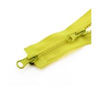 HBALDTEDC Nylon Zippers for Sewing, Zips 5 Pcs 80/90/100/120/150cm Double Silders Zipper Open-End Auto Lock Two-Way Double Open Zip for Jacket DIY Sew(Yellow,80CM-5#)