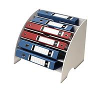 HBALDTEDC Office Organiser Dividers Frames File Rack, Creative Fan Shaped File Rack File Cabinet Simple Desk Storage Organizer Desktop A4 File Basket Layered Office Supplies File Organizer