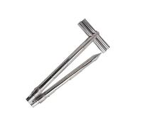 HBALDTEDC Soil Sampler Probe Rod, Stainless Steel Folding Grain Sampler Probe Detachable Powder Granule Solid Sampling Tool 200-350cm Length 32mm/38mm Diameter(32mm,200cm/78.7in)