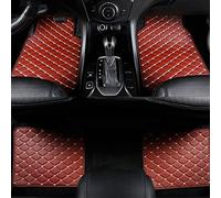 HBANMK Car Floor Mats for Lexus LS460 Long 2006-2024 RHD, Custom Leather Carpets, All Weather Waterproof Car Floor Mats, Anti Slip Floor Liners Protection Front Rear Row Mat,D Brown