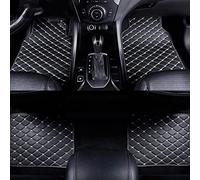 HBANMK Car Floor Mats for Mercedes Benz E Class 2019-2024 RHD, Custom Leather Carpets, All Weather Waterproof Car Floor Mats, Anti Slip Floor Liners Protection Front Rear Row Mat,C Black+White