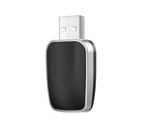 HBANMK Wireless CarPlay Adapter for Mitsubishi L200 Warrior/Barbarian/Design, Convert Wired CarPlay to Wireless, Auto Connect, Plug & Play Dongle for Easy Setup in Compatible Vehicles,A Silver
