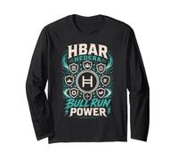 HBAR Hedera BULLRUN Power Enterprise Blockchain Hub Long Sleeve T-Shirt