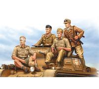 HobbyBoss Model Figure Kit 84409 German Tropical Panzer Crew 1/35 Scale WWII New