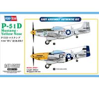 Hobby Boss 85808 North-American P-51D Mustang Yellow Nose 1:48 Aircraft Model