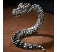 HBBFZZ Traditional Tibetan Buddhism Dragon Bracelet Domineering Dragon Scales Bangle for Men Women Lucky Amulet Bracelet Jewelry Gift