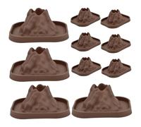 Hbbgdiy 10Pcs Reusable Mini Volcano Shells for DIY Science Eruptions, Volcano Model Kit for Kids 4-6, Creative Learning Activities, Geography Experiments