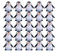Hbbgdiy 25PCS Mini Penguin Figurines 1 Inch Cute Resin Animals, Tiny Penguin Miniatures for Cake Toppers, Birthday Decorations, Fairy Garden, Model Making and Party Favors