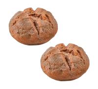Hbbgdiy 2PCS 6x3.2 Inch PU Realistic Bread, Artificial Food Model for Display, Bakery Decoration & Photography Props