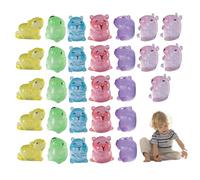 Hbbgdiy 30PCS Mini Capybara Resin Animals Glow in The Dark Figurines Tiny Luminous Ornaments for Fairy Garden, Micro Landscape Crafts, Cake Topper, DIY Decor