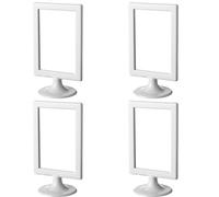 Hbbgdiy 4PCS Picture Frame Stand, Easy Insert & Take out 4x6 Double Picture Frame, Removable Double Sided Standing Frames for Vertical Display