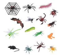 Hbbgdiy Animal Figures for Science Project & Cake Topper, Realistic Plastic Insect Toys Practical Early Educational Bug Toys for Toddlers Kids Age 3 4 5.
