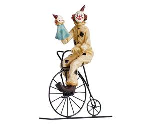 Hbbgdiy Art the Clown Statue Resin Cycling Clown Figurine Desk Ornament Horror Decoration for Cabinet Dining Room Table Centerpiece Home Decor Collectible Figurines 7.9x2.4x11.8in