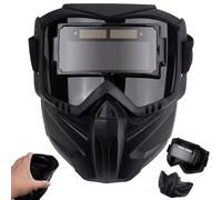 Hbbgdiy Auto Darkening Welding Helmet with Adjustable Shade, Soft Lightweight Full-Face Welding Mask, Heat-Insulating Soft Comfortable Hood for Welder Use