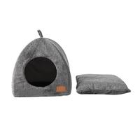 Hbbgdiy Cat Kennel Portable Cat House Bed Triangle Cave Sleeping Bed for Kitten Cats Warm Pet Beds Indoor Shelter for Small Pets Comfortable Cozy Nest S