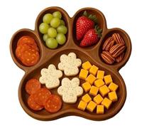 Hbbgdiy Cute Charcuterie Board Cat Paw Shaped Wooden Serving Tray for Cheese Fruit Meat Seafood, Funny Charcuterie Platter for Kitchen Party Lovers