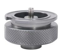 Hbbgdiy Gas Refill Adapter, Aluminium Alloy Outdoor Camping Gas Adapter Stove Burner Connector for Butane Canister for Screwing Cartridge