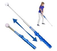 Hbbgdiy Golf Swing Training Aid, Retractable Rhythm Click Sound Warm Up Golf Grip Trainer with Comfortable Grip, Strength & Tempo Training for Chipping Hitting