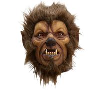Hbbgdiy Halloween Mask Breathable Latex Scary Mask Full Head Werewolf with Hair Horror Costume for Halloween Party Carnival.