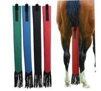 Hbbgdiy Horse Tail Bag, 4 Color Tail Bags for Horses, 28x3x3 Anti-Sting Bag, 4Pcs Protective Fabric Horse Bags with Fastening Tape, Supplies.