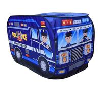 Hbbgdiy Kids Play Tent Pops Up Vehicle Shape Toddler Playhouse with Door Flip and Top Opening with Wire Frame Easy Folding Indoor Play Tent for Girls Boys Police Car
