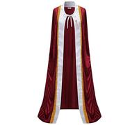 Hbbgdiy King Cape, Noble King Costume for Men and Women, Adult Queen Cape Robe for Halloween, Christmas, Birthday Party, School Activities, S