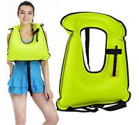 Hbbgdiy Life Jackets for Adults, Swimming Inflatable Breathing Vest Safe High Buoyancy Portable Inflatable Life Jackets for Fishing Kayaking Water Sports