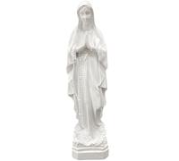Hbbgdiy Lifelike Resin Standing Virgin Mary Statue, Praying Mother Mary Figurine with Serene Expression, Symbol of Peace for Home, Baptisms, Religious Holidays, Hallway Decor, Style 1