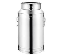 Hbbgdiy Milk Can 5 L Stainless Steel Bucket with Lid Secure Buckle Lifting Ring Non Slip Dustproof Milk Jug Food Container for Dairy Farming Milking Storage and Liquid Transport