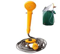 Hbbgdiy Portable Shower 12V Outdoor Camping Shower Pump Kit for Camping, Car Washing, Pet Bathing, Beach Trips and Outdoor Adventures