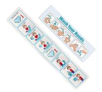 Hbbgdiy Potty Training Chart 2PCS Step by Step Potty Training Visual Aids with Self Adhesive Design, Visual Timetable for Kids Toddlers Boys to Encourage Bathroom Independence and Good Habits