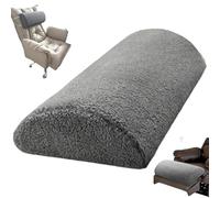Hbbgdiy Recliner Foot Rest Cushion Half Moon Bolster Pillow with Elastic Band Multifunctional Support Pillow for Head Neck Waist Leg Sofa Chair and Bed 23x10x4in