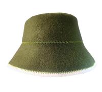 Hbbgdiy Sauna Hat Felt Wool Heat Resistant Water Absorbent Cap for Women and Men, Soft Reusable Natural Sauna Accessories for Steam Room Bathhouse Spa Gifts Green