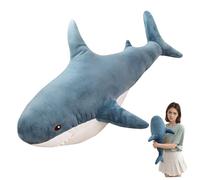 Hbbgdiy Shark Stuffed Animal, 24 Inch Soft Comfortable Shark Plush, Cute Ocean Sea Animal Doll Gifts for Boys Girls Kids Adults