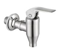 Hbbgdiy Stainless Steel Leakproof Wine Barrel Spigot Tap, Replacement Beverage Dispenser Faucet Fits 16-20 mm Hole for Wine, Beer, Water Keg, Silver