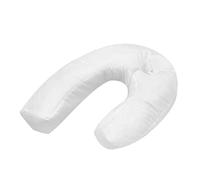 Hbbgdiy U Shaped Pillow PP Cotton White Cervical Neck Support Anti Snore Pillow for Ear or Neck Pain Relief and Comfortable Side Sleep