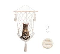 HBBursts 2 Pack Rope Macrame Plant Hanger Indoor Hanging Planter Basket With Hook, Pot Not Include, Cat Hammock Handwoven Tassel Swing Bed For Room Decor(B,1PACK)