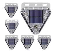 HBBursts 2Pack Solar Strobe Warning Car Flash Lights With Smart Light Motion Sensor Outdoor Waterproof Truck Motorcycle Drone Aircraft Bike Camping Emergency(6pack,Bracket)