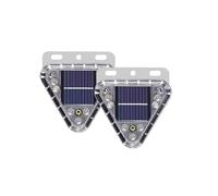 HBBursts 2Pack Solar Strobe Warning Car Flash Lights With Smart Light Motion Sensor Outdoor Waterproof Truck Motorcycle Drone Aircraft Bike Camping Emergency(2pack,Bracket)