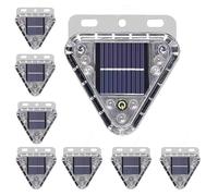 HBBursts 2Pack Solar Strobe Warning Car Flash Lights With Smart Light Motion Sensor Outdoor Waterproof Truck Motorcycle Drone Aircraft Bike Camping Emergency(8pack,Magnetic Bracket)