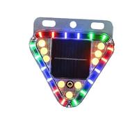 HBBursts 2PCS 5" Solar Dusk To Dawn Motion Car Flash LED Rear Light, 12V-24V Warning Flashing Security, Lamp Outdoor Emergency Use For Truck, Motorcycle Bike(1pack,Bracket)