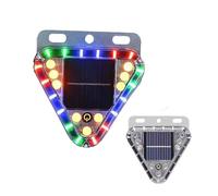 HBBursts 2PCS 5" Solar Dusk To Dawn Motion Car Flash LED Rear Light, 12V-24V Warning Flashing Security, Lamp Outdoor Emergency Use For Truck, Motorcycle Bike(2pack,Magnetic Bracket)