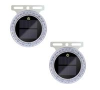 HBBursts 2PCS Car Strobe Light, Magnetic Warning Solar Wireless, Smart Motion LED Safety Flash Signal For Truck, Motorcycle, Drone, Aircraft, Bike Camping(2pack,Bracket)