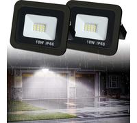 HBBursts LED Security Light Outdoor, LED Barn Super Bright Flood Lights 10W/20W/30W, With 180° Adjustable Stand & Efficient Heat Dissipation, For Barn, Garage(10w,2pack)