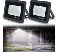 HBBursts LED Security Light Outdoor, LED Barn Super Bright Flood Lights 10W/20W/30W, With 180° Adjustable Stand & Efficient Heat Dissipation, For Barn, Garage(20w,2pack)