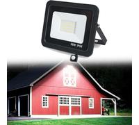 HBBursts LED Security Light Outdoor With PIR Sensor, LED Parking Lot Light, 6500K IP66Waterproof, Super Bright Flood Light, For Garage,Yard,Entryway Light(30w,1pack)