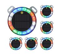 HBBursts Mini Solar Flashing Lights Outdoor, Vehicle Lorry Strobe Waterproof Warning Wall Light Bright For Garden Patio Yard Front Door Home(6pack,Magnetic Bracket)