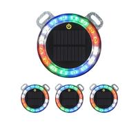 HBBursts Mini Solar Flashing Lights Outdoor, Vehicle Lorry Strobe Waterproof Warning Wall Light Bright For Garden Patio Yard Front Door Home(4pack,Magnetic Bracket)