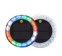 HBBursts Mini Solar Flashing Lights Outdoor, Vehicle Lorry Strobe Waterproof Warning Wall Light Bright For Garden Patio Yard Front Door Home(2pack,Magnetic)