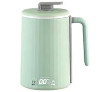 HBBursts Portable Smart Heating Cup, 8h Insulated Water Heater, 4-speed Timing, Electric Heating Cup For Porridge And Soup Making (Color : Green, Size : 4.92 * 3.54 * 6.49inch)
